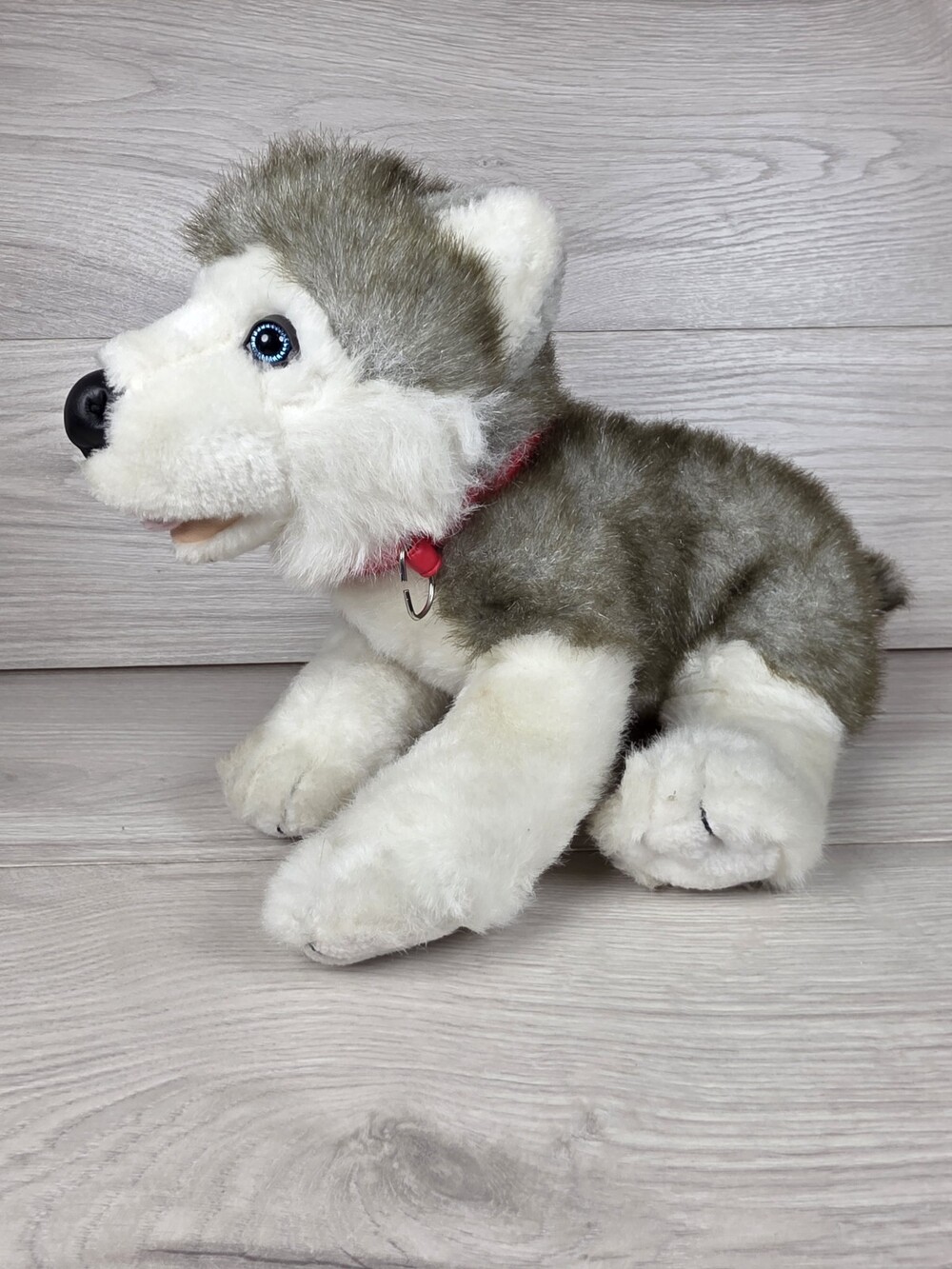 BAB Siberian Husky Gray Wolf Dog Plush Stuffed Toy 18" Build A Bear BARKS SU9
